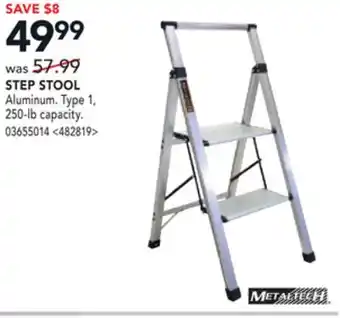 RONA Metaltech step stool offer