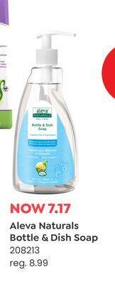 Babies 'R' Us Aleva naturals bottle & dish soap offer