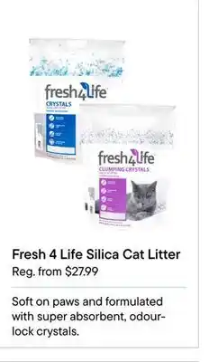 Petvalu Fresh 4 life silica cat litter offer
