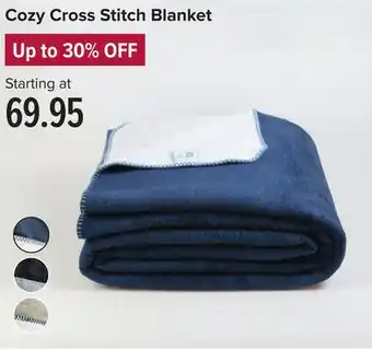 Linen Chest Cozy cross stitch blanket offer