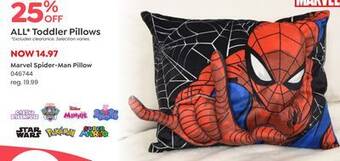 Babies 'R' Us Marvel spider-man pillow offer