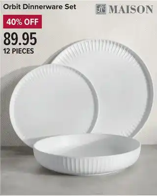Linen Chest Orbit dinnerware set offer