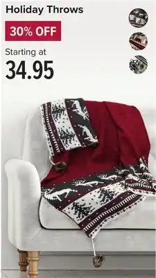 Linen Chest Holiday throws offer