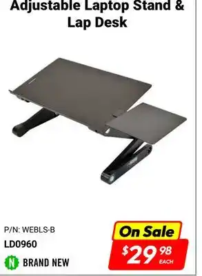 Factory Direct Debranded adjustable laptop stand & lap desk offer