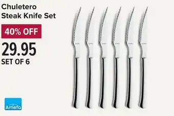 Linen Chest Chuletero steak knife set offer