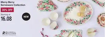 Linen Chest Merry berry serveware collection offer