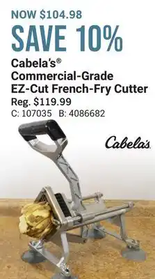 Bass Pro Cabela's commercial-grade ez-cut french-fry cutter offer