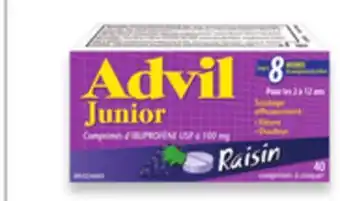 Walmart Junior chewable advil 40s offer