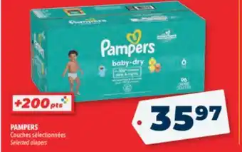 Familiprix Pampers selected diapers offer