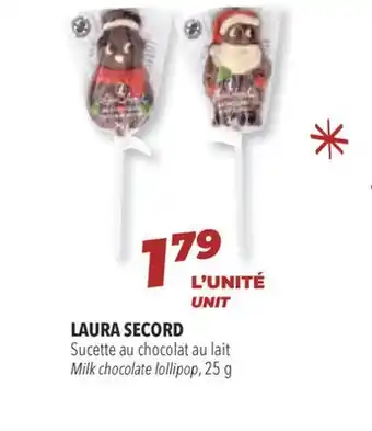 Familiprix Laura secord milk chocolate lollipop, 25 g offer