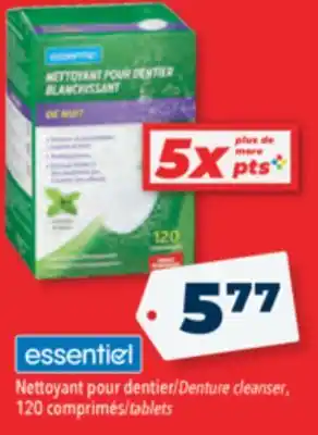 Familiprix Essentiel denture cleanser offer