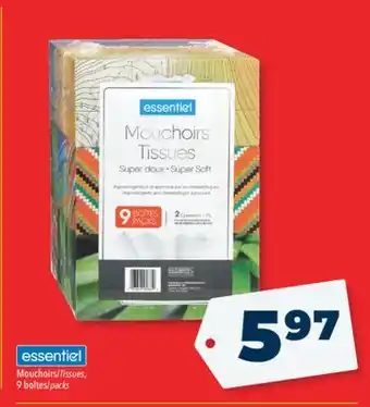 Familiprix Essentiel tissues offer