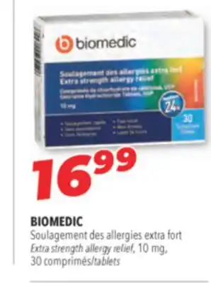 Familiprix Biomedic extra strength allergy relief, 10 mg, 30 tablets offer