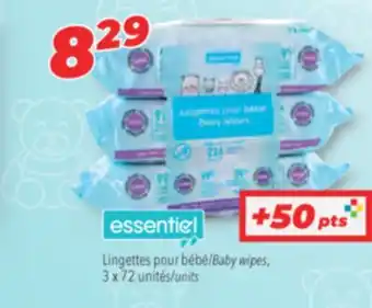 Familiprix Essentiel baby wipes offer