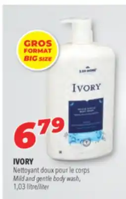 Familiprix Ivory mild and gentle body wash, 1,03 litre offer