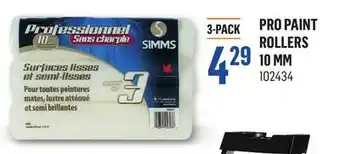 Canac Pro paint rollers 10 mm offer