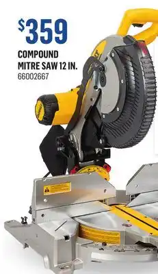 Canac Compound mitre saw 12 in offer
