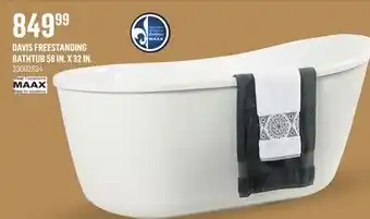 Canac Davis freestanding bathtub 58 in. x 32 in offer