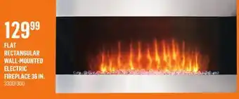 Canac Flat rectangular wall-mounted electric fireplace 36 in offer
