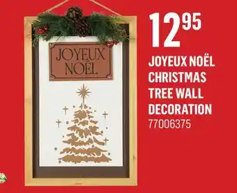 Canac Joyeux noël christmas tree wall decoration offer