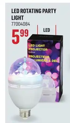 Canac Led rotating party light offer