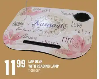Canac Lap desk with reading lamp offer