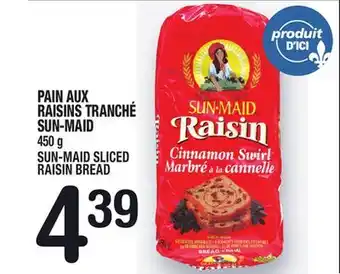 Marche Ami Pain aux raisins tranché sun-maid | sun-maid sliced raisin bread offer