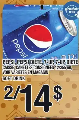 Marche Ami Pepsi, pepsi diète, 7-up, 7-up diète | soft drink offer