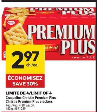 Giant Tiger Christie premium plus crackers offer