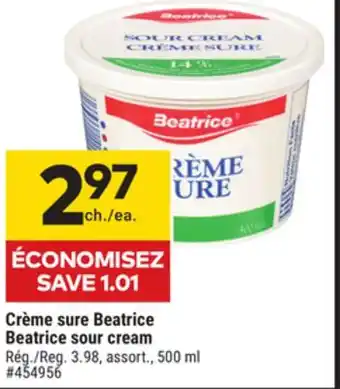 Giant Tiger Beatrice sour cream offer