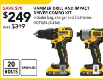 RONA Hammer drill and impact driver combo kit offer