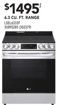 RONA Lg 6.3 cu. ft. range offer
