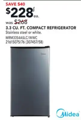RONA Midea 3.3 cu. ft. compact refrigerator offer