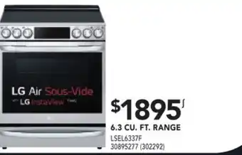 RONA Lg 6.3 cu. ft. range offer
