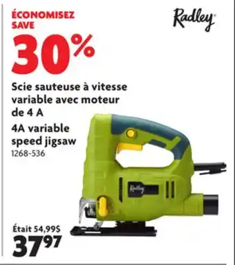 Home Hardware 4a variable speed jigsaw offer