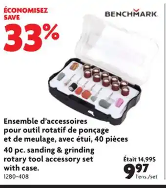 Home Hardware 40 pc sanding & grinding rotary tool accessory set with case offer