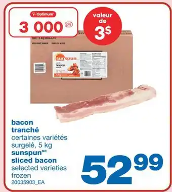 Wholesale Club Bacon tranché, 5 kg offer