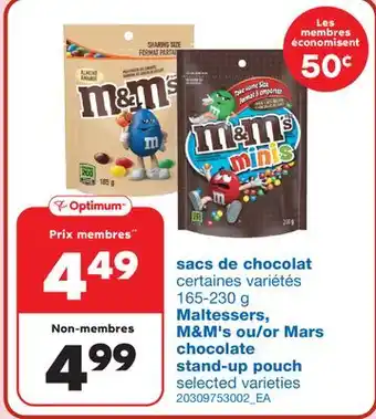 Wholesale Club Sacs de chocolat, 165-230 g offer