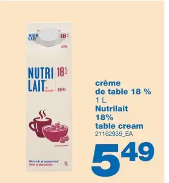 Wholesale Club Crème de table 18%, 1 l offer