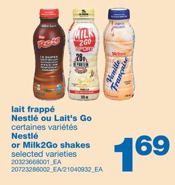 Wholesale Club Lait frappé offer