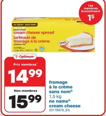 Wholesale Club Fromage à la crème, 1,5 kg offer