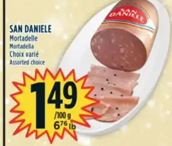 Marché Adonis San daniele mortadelle offer