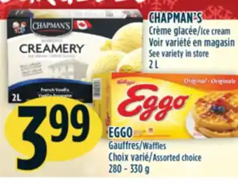 Marché Adonis Chapman's crème glacée offer