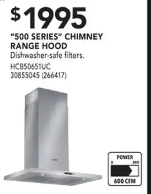 Réno Dépôt Bosch 500 series chimney range hood offer