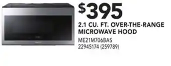 Réno Dépôt Samsung 2.1 cu. ft. over-the-range microwave hood offer