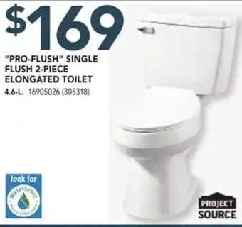 Réno Dépôt Project source pro-flush single flush 2-piece elongated toilet offer