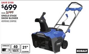 Réno Dépôt Single-stage snow blower offer