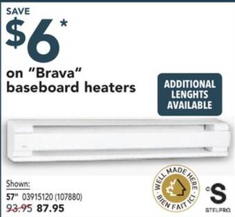 Réno Dépôt Stelpro brava baseboard heaters offer