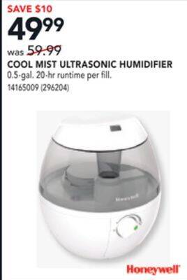 Réno Dépôt Cool mist ultrasonic humidifier offer