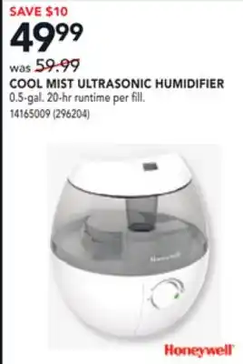 Réno Dépôt Cool mist ultrasonic humidifier offer